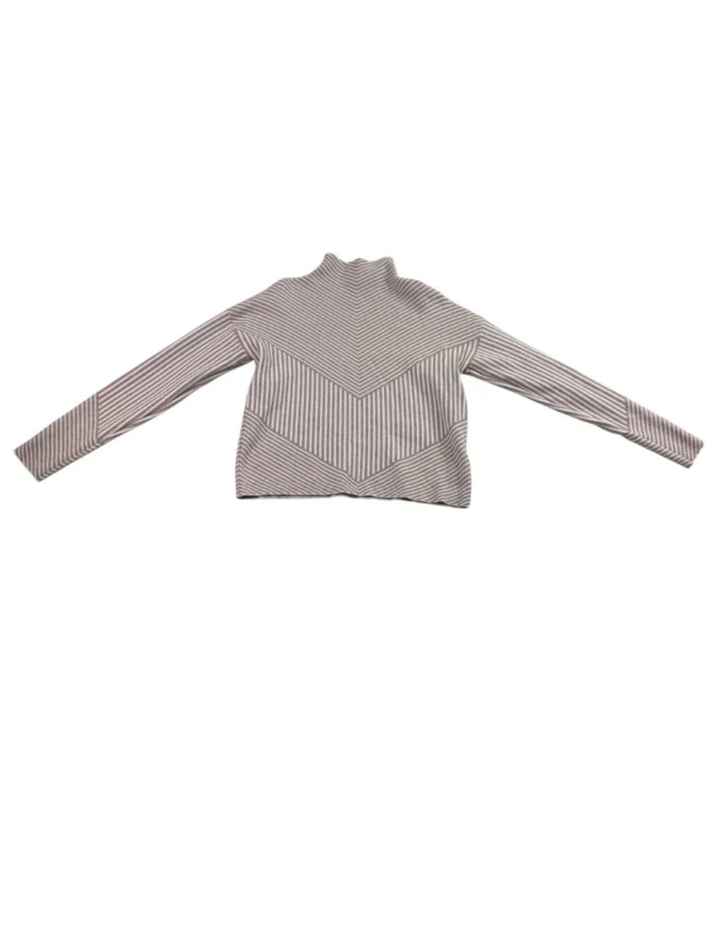 Rachel Zoe Womens Beige Striped Turtleneck Sweater & Maxi Skirt Set S
